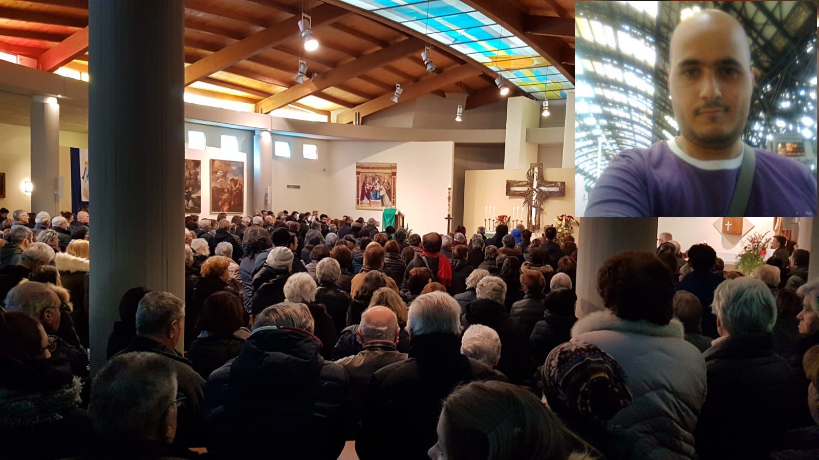 L’ultimo saluto a Matteo Vellei, <br> lutto cittadino a Folignano