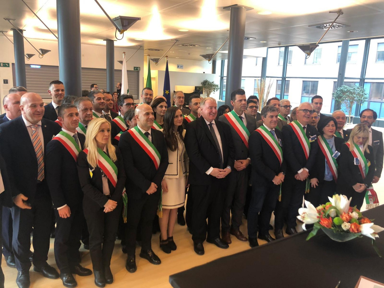 I sindaci piceni a Bruxelles <br> a caccia di fondi europei <br> <span> (Tutte le foto) </span>