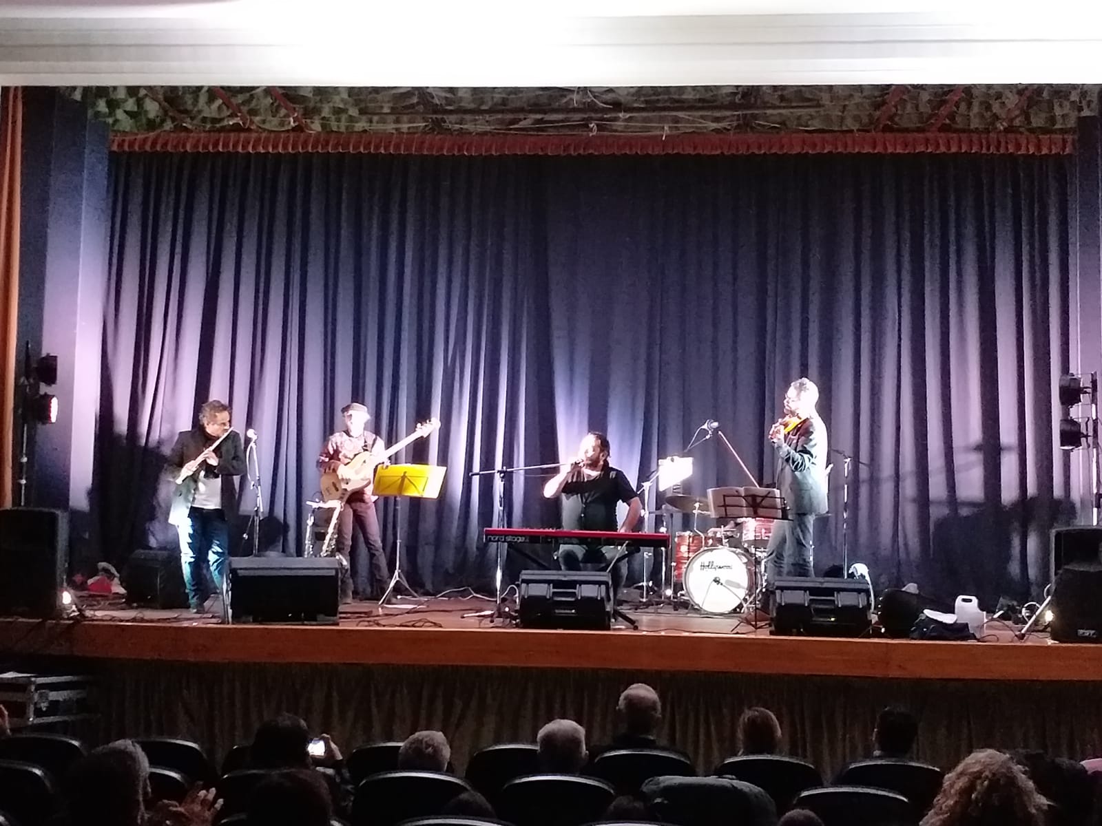Lucio Matricardi e la sua band <br> alla rassegna teatrale cuprense