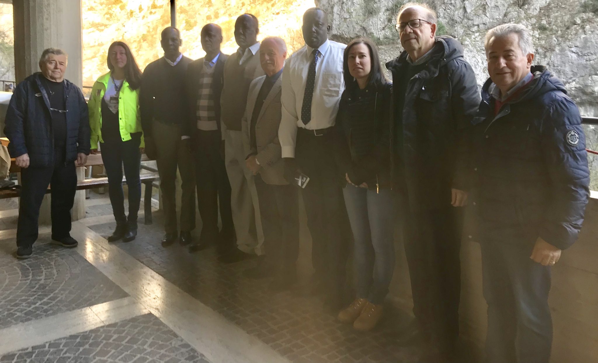 Dal Sud Sudan <br> in visita alle Grotte di Frasassi