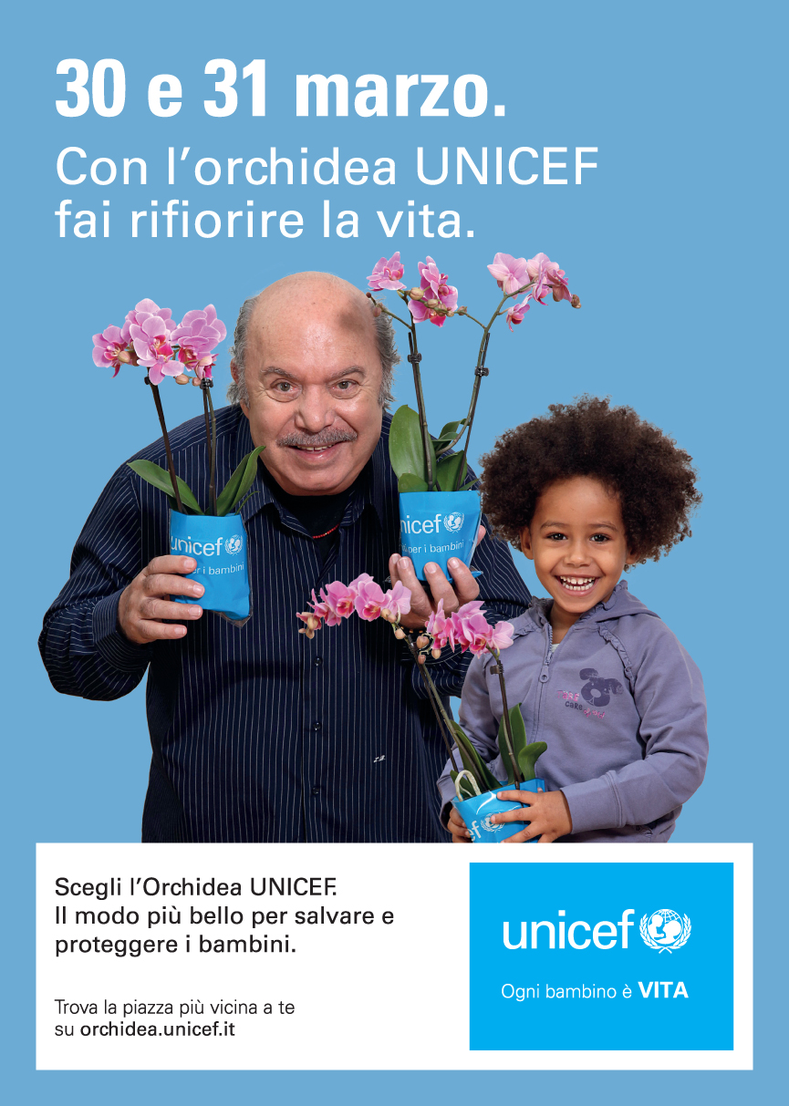 Malnutrizione dei bimbi, <br> torna l’orchidea dell’Unicef