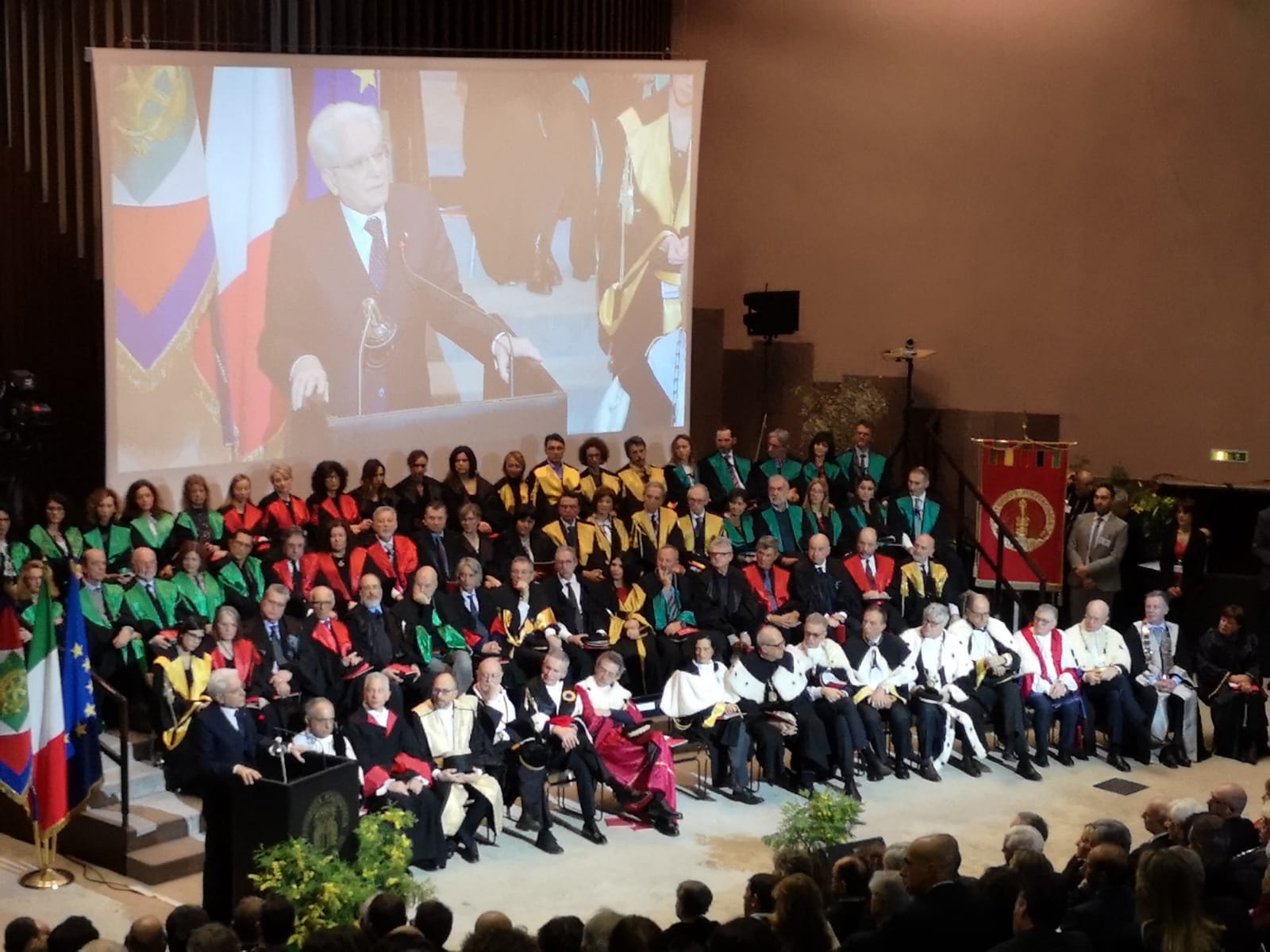 Il presidente Mattarella dalla Politecnica: <br> «L’Università e lo studio fondamentali <br> contro predicazioni di odio»