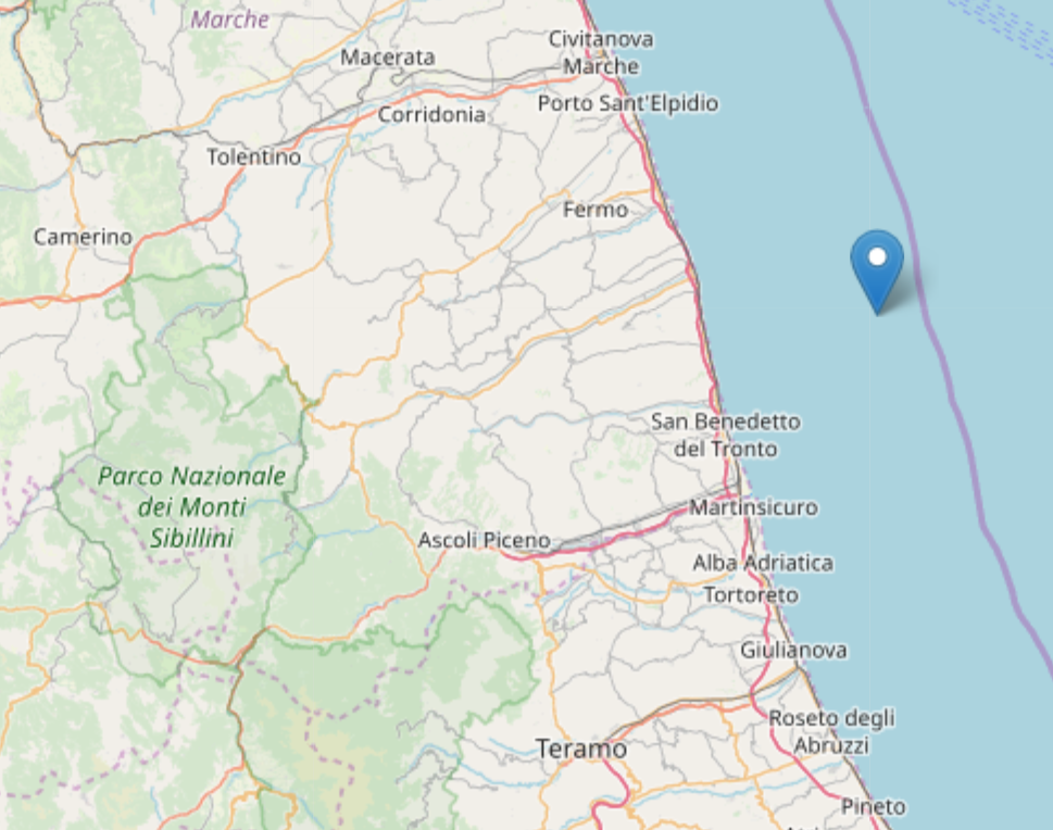 Nuova scossa di terremoto <br> di magnitudo 3.1: <br> la costa continua a tremare