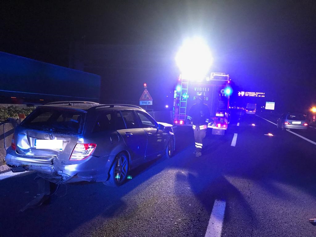 Schianto sull’autostrada A14, <br> code e rallentamenti sulla corsia sud <span> (Foto)