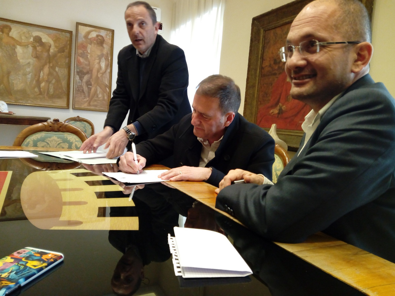 Sarà un “Del Duca” all’avanguardia <br> Comune e Ascoli Calcio <br> firmano la convenzione: <br> 600.000 euro in cinque anni