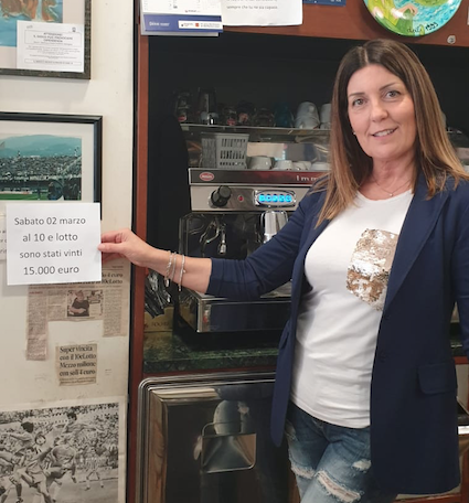 “10 e lotto” fortunato a Solestà: <br> vinti 15.000 euro <br> al bar “L’Isola che non c’è”