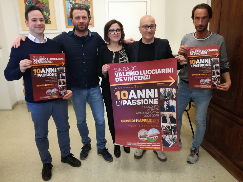 “10 anni di passione” in una sera: <br> il congedo della giunta Lucciarini