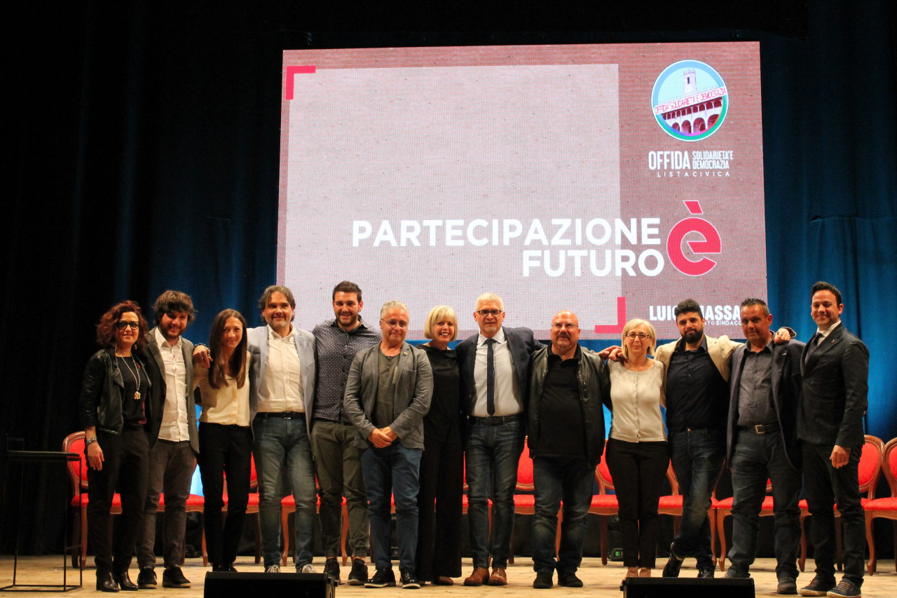 Offida Solidarietà e Democrazia <br> presenta i suoi candidati <br> «Governare guadandosi negli occhi»