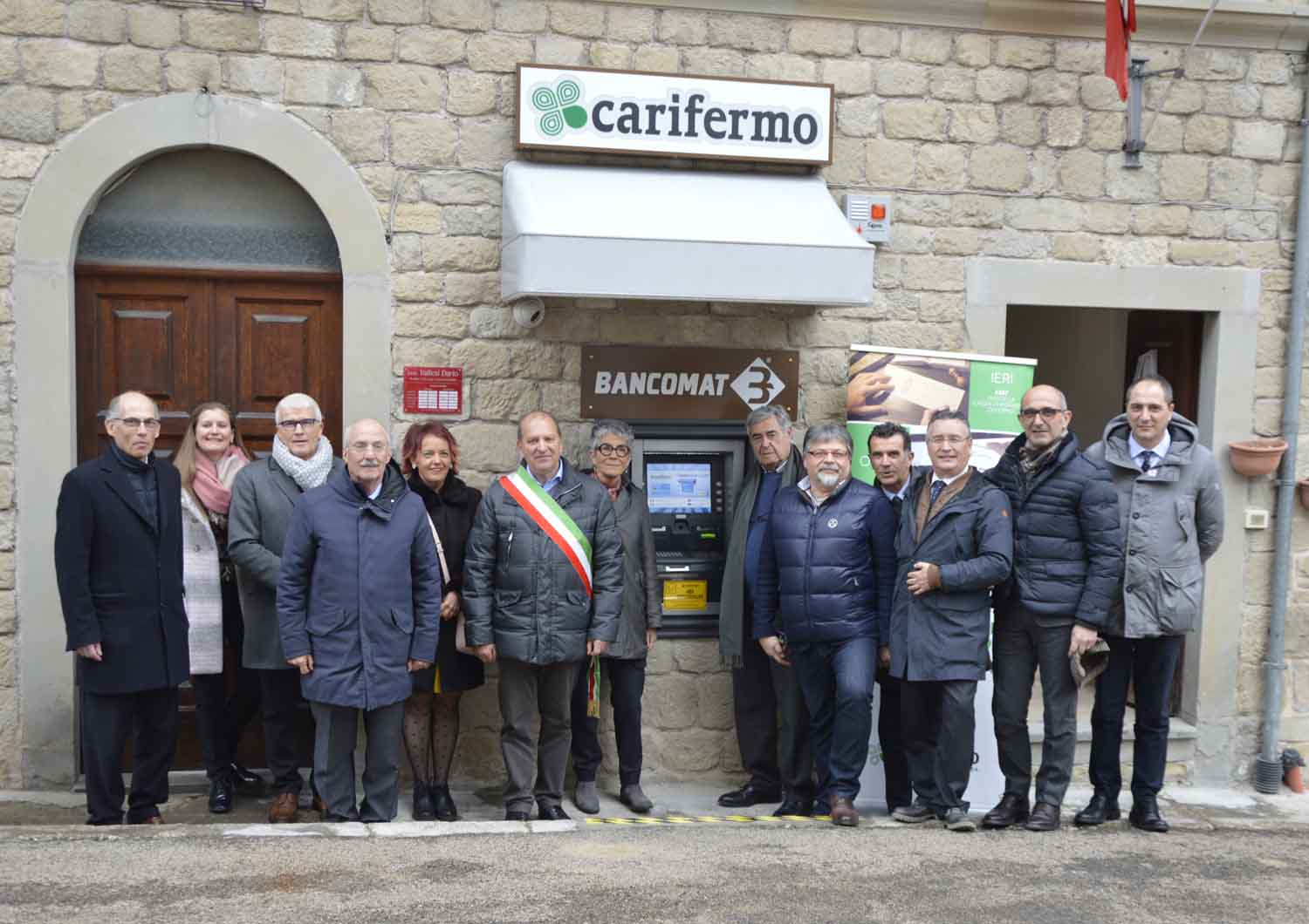 La comunità chiama, Carifermo risponde: <br> attivato un nuovo sportello Atm <br> a Montemonaco