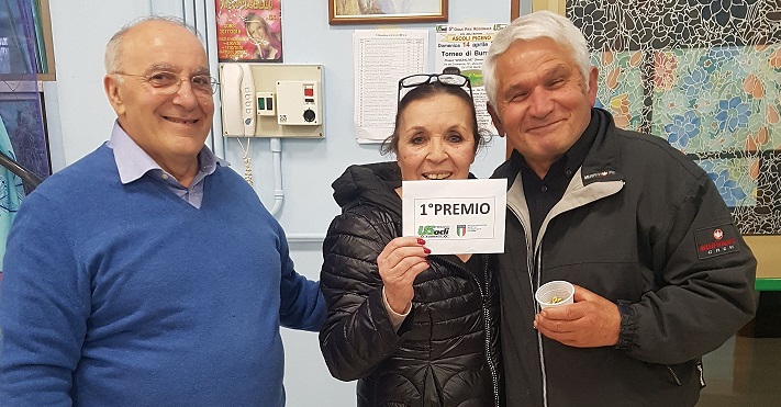 Burraco, campionato provinciale: <br> i vincitori della terza tappa