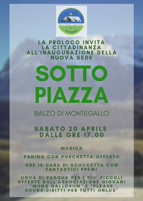 La Pro Loco inaugura <br> la nuova sede <br> con vista sul Vettore