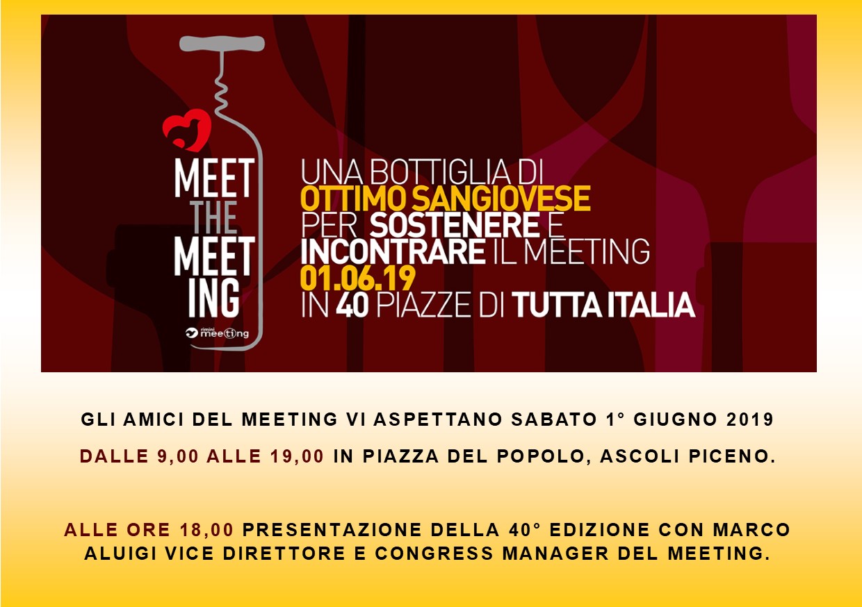 “Meet the Meeting” <br> il primo giugno <br> in Piazza del Popolo
