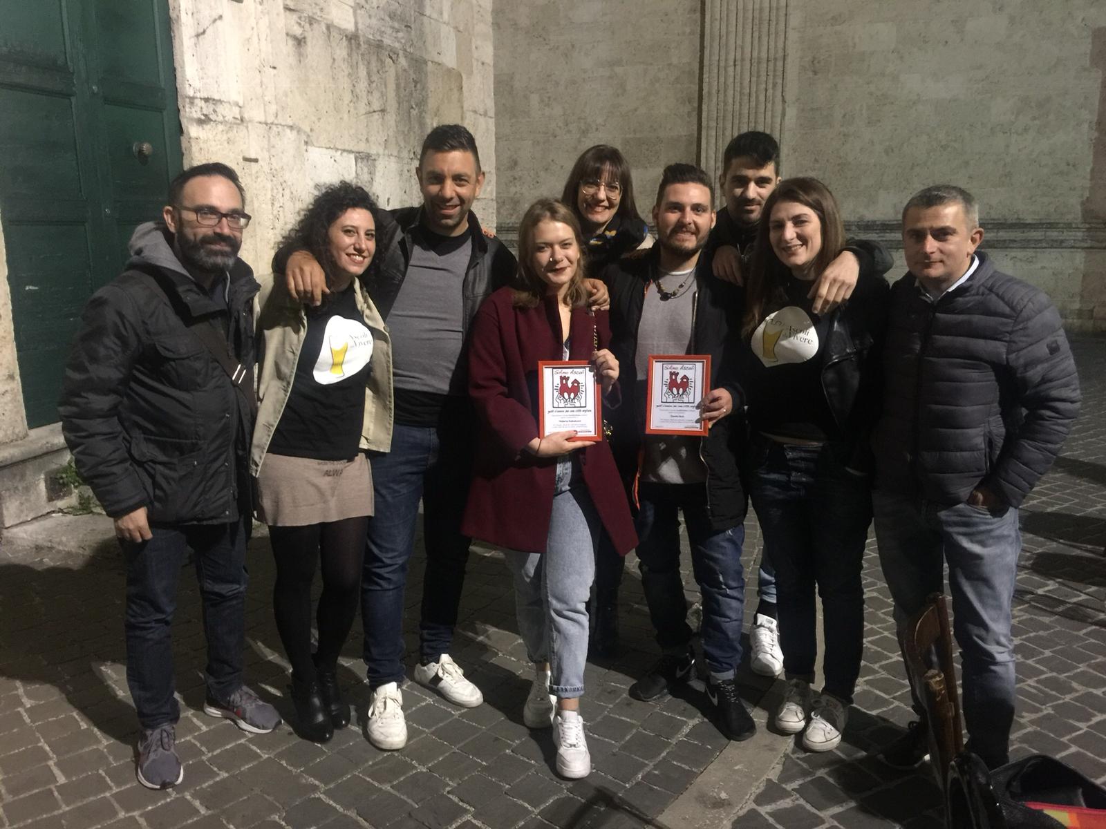 Danilo e Valeria <br> premiati da “Retake Ascoli”