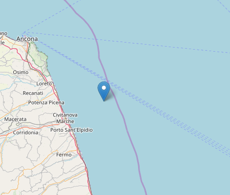 Scossa di 3.3 in mare, <br> la terra trema sulla costa