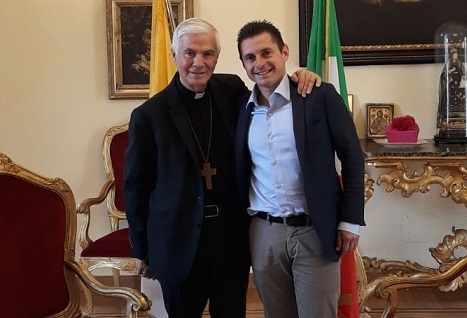 Visita del sindaco Fioravanti <br> al vescovo D’Ercole
