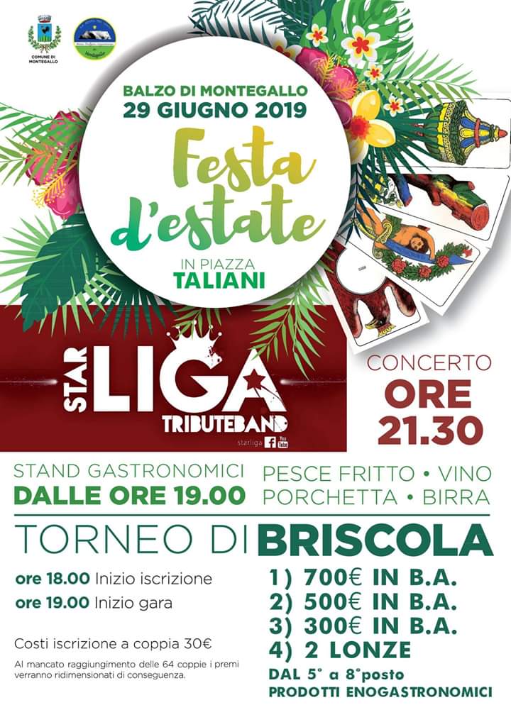 Briscola, cibo e Ligabue, <br> la Pro Loco celebra <br> l’arrivo dell’estate