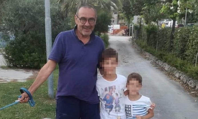 Sarri in vacanza a San Benedetto <br> dopo il trionfo in Europa League <br> col Chelsea, aspettando la Juve