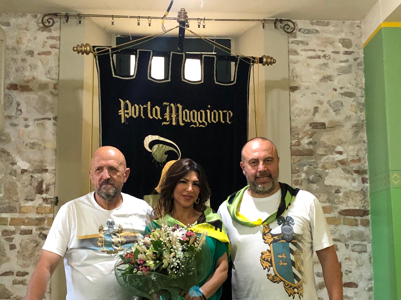 Quintana di luglio, <br> Ilaria Izzo sarà la dama <br> di Porta Maggiore