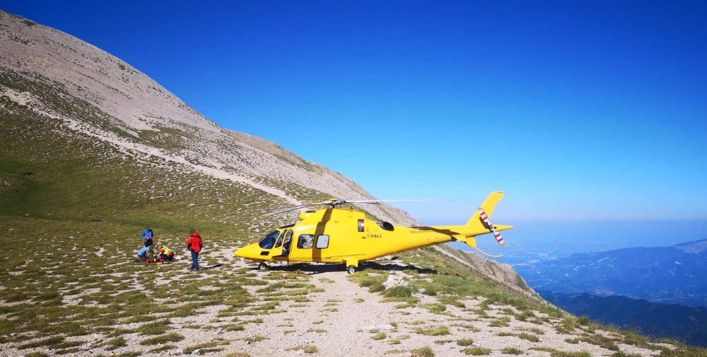 Malore sul Monte Vettore, <br> arriva l’eliambulanza