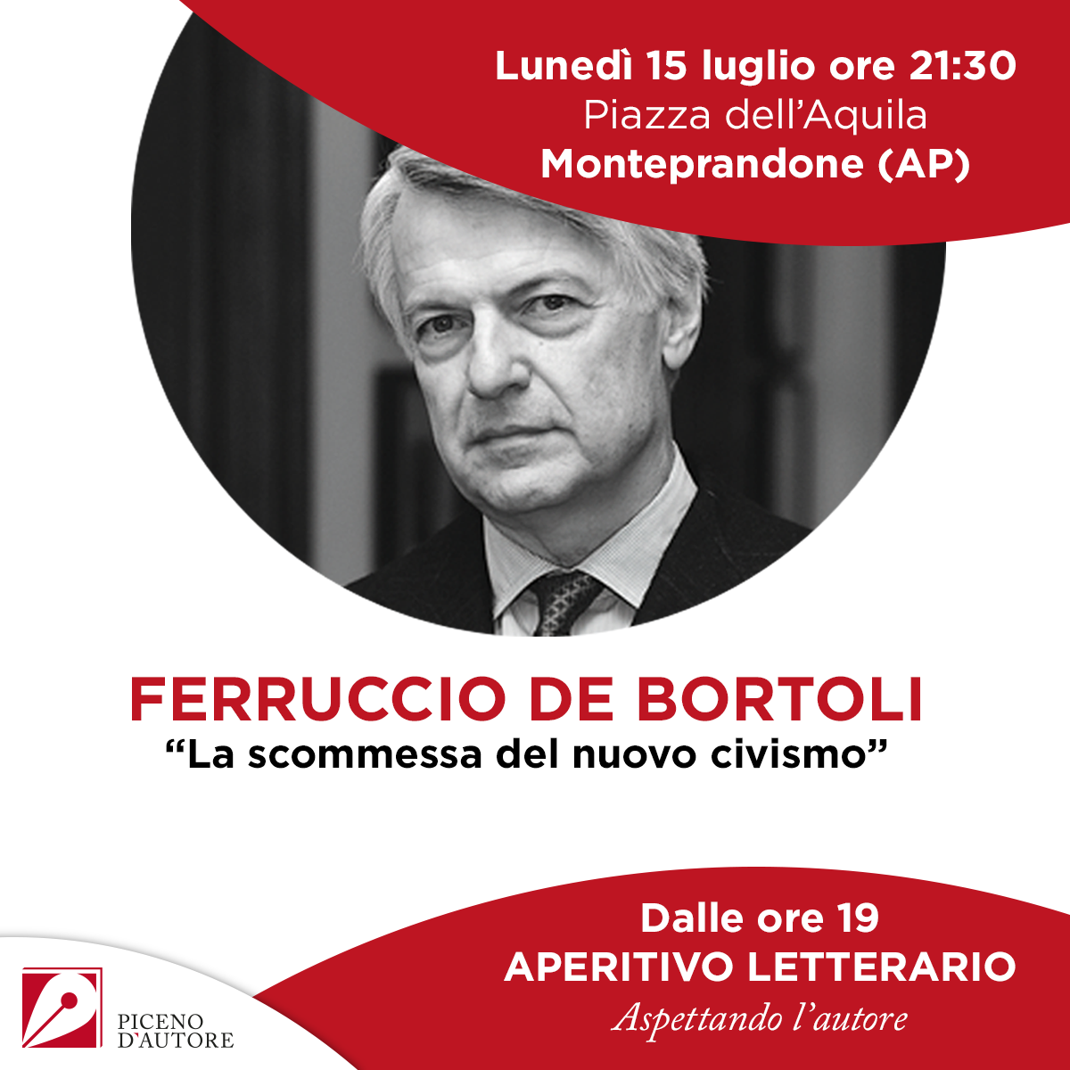 Piceno d’Autore, stasera <br> c’è Ferruccio De Bortoli