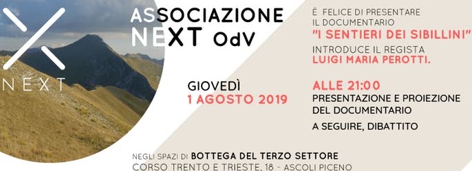 I sentieri dei sibillini proiezione
