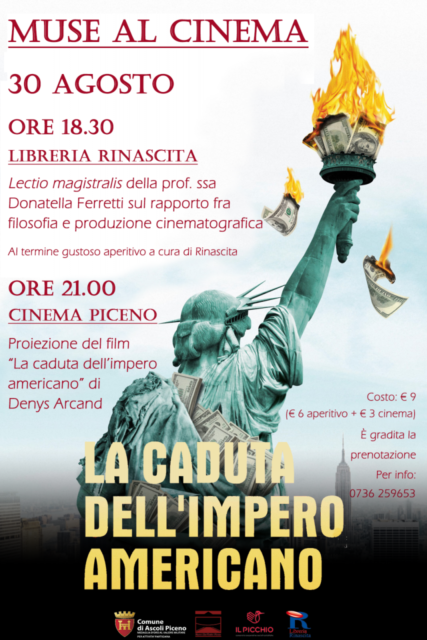 “Muse al cinema”, <br> capitolo sesto sul rapporto <br> tra filosofia e cinema