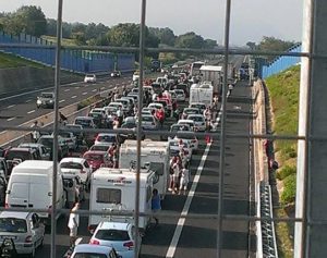 A14, otto chilometri di coda tra San Benedetto e Fermo per un cantiere