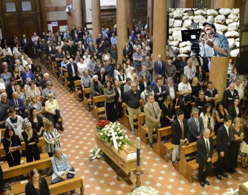 Applausi e lacrime per il regista Valori <br> «Papà un uomo che amava la gente» (Tutte le  foto)