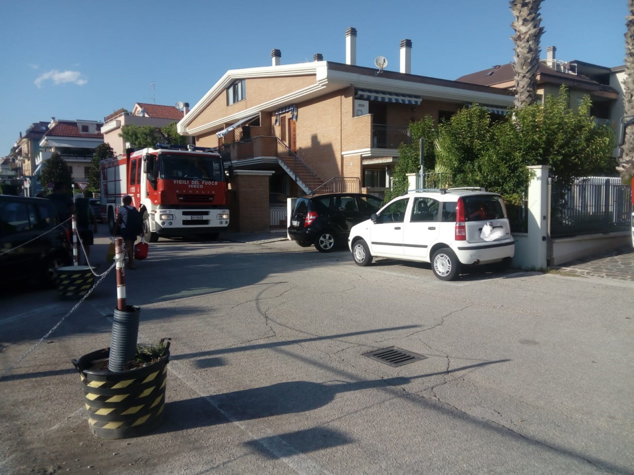 Esplosione e principio d’incendio <br> Momenti di grande paura <br> in via dei Laureati