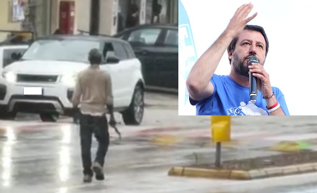 Paura a Fermo, interviene anche Salvini: <br>«Pazzesco, c’è chi invoca porti e porte aperte»
