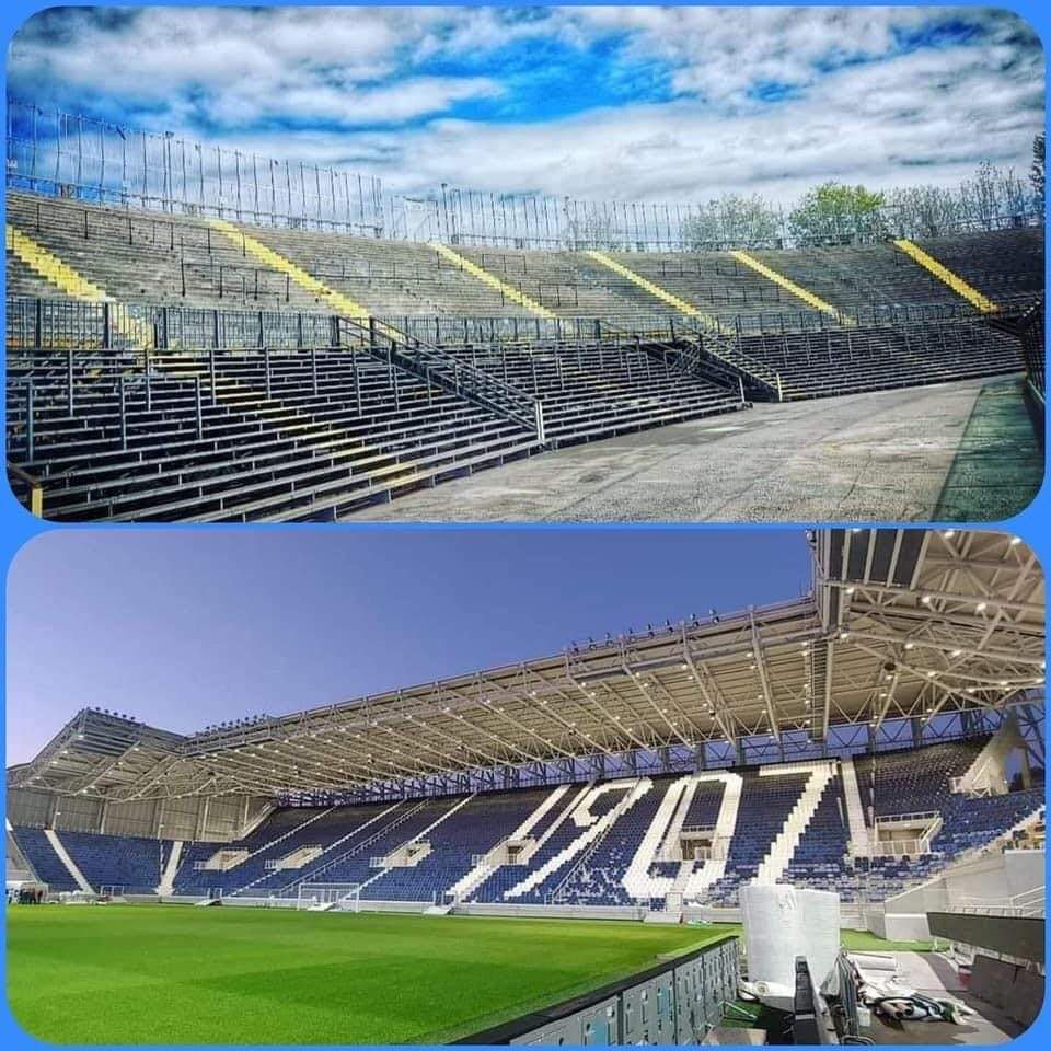 Curva demolita e ricostruita in 5 mesi: <br> i tifosi sognano il modello-Atalanta