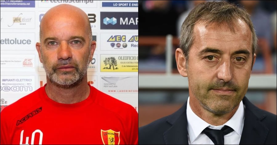 Federico Giampaolo, <br> mister della Recanatese, <br> fratello dell’ex tecnico del Milan: <br> «A Marco serviva tempo <br> per costruire»