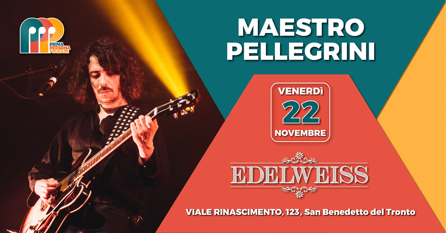 Maestro Pellegrini, uno dei musicisti <br> più influenti del pop/rock italiano <br> venerdì sera all’Edelweiss