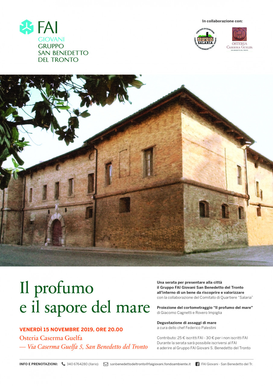 “Il profumo e il sapore del mare”, <br> con i giovani del Fai <br> alla riscoperta <br> della Caserma Guelfa