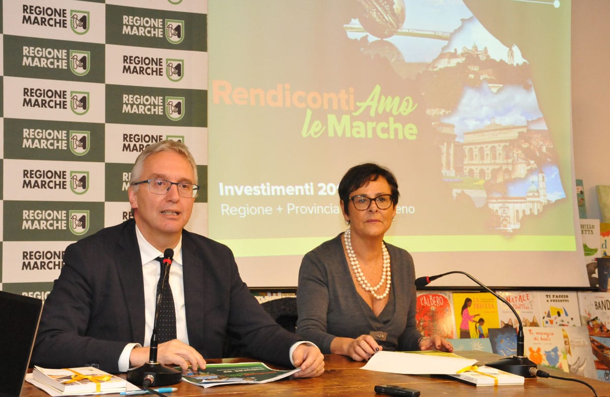 Il rendiconto di Ceriscioli: <br> «Per il Piceno 585 milioni in 4 anni»