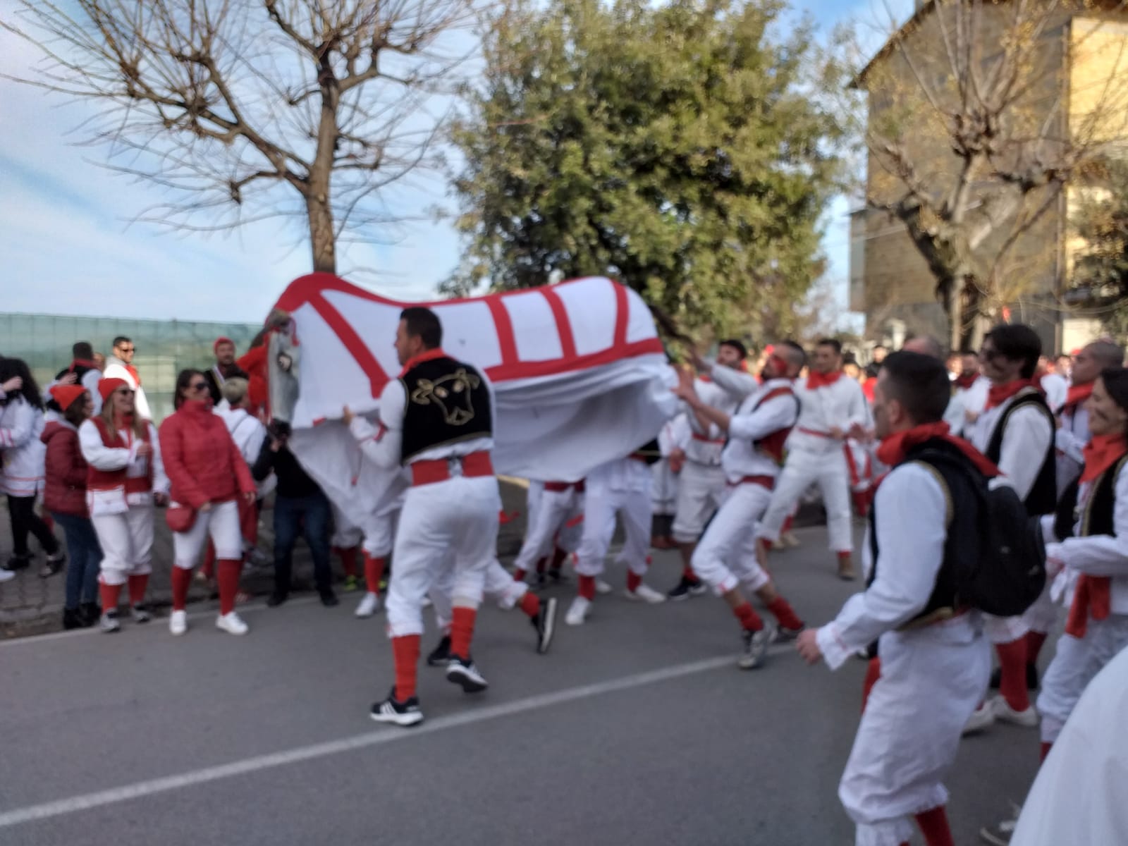 Al “Bove finto” trionfa la festa <br> Toreri e visitatori invadono le vie del paese <br> <span> (Foto e video)