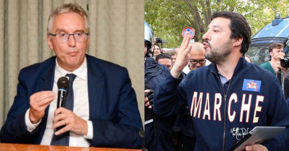 Ceriscioli contrattacca Salvini: <br> «Rischia di finire come la Borgonzoni»