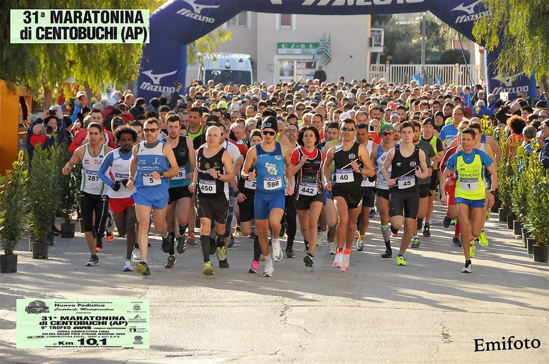 Maratonina di Centobuchi, <br> vincono Biniyam Senibeta <br> e Marcella Mancini