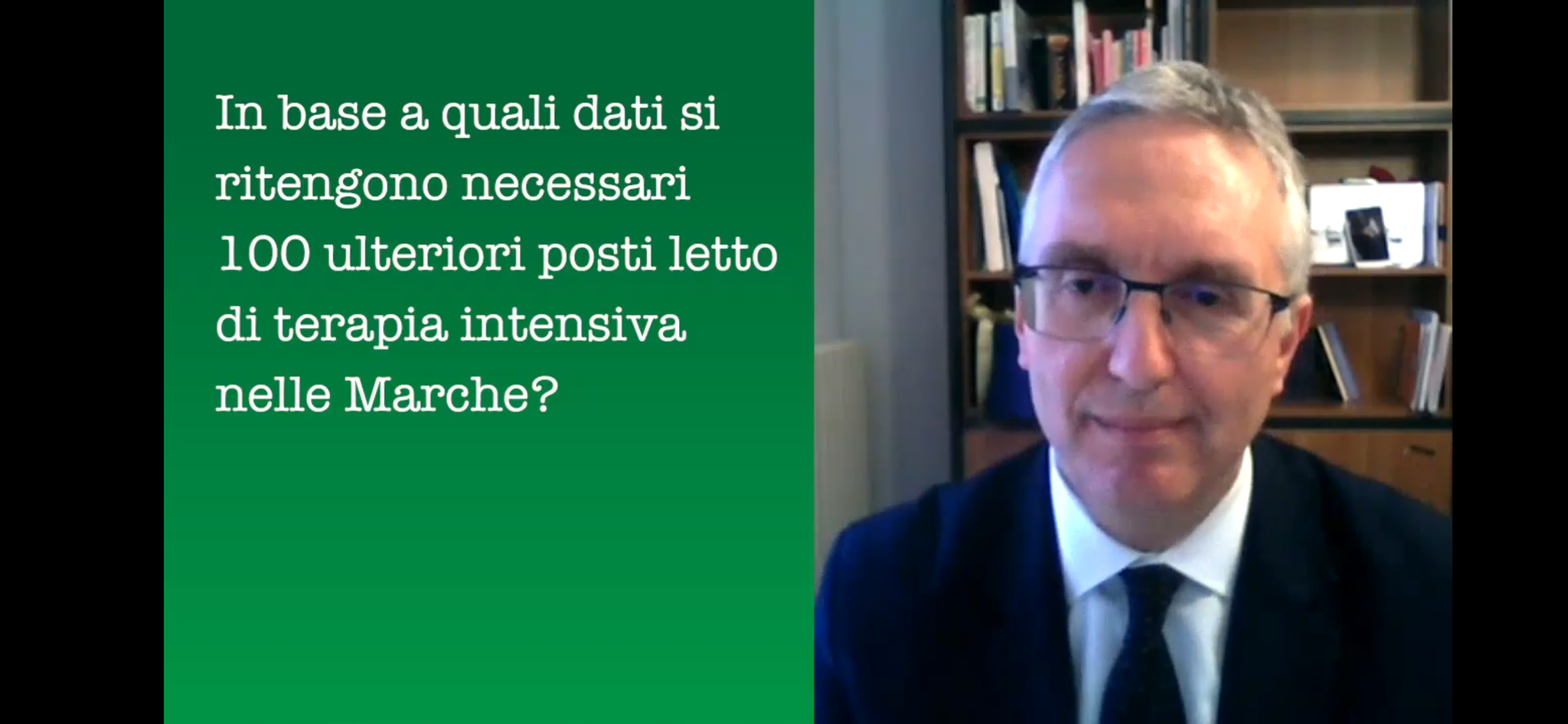 Cento posti di terapia intensiva: <br> in un video le risposte di Ceriscioli <br> alle domande dei cittadini