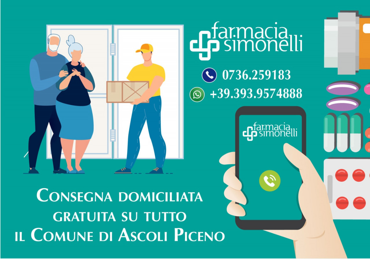 Coronavirus, <br> la Farmacia Simonelli <br> attiva il servizio gratuito <br> di consegna a domicilio