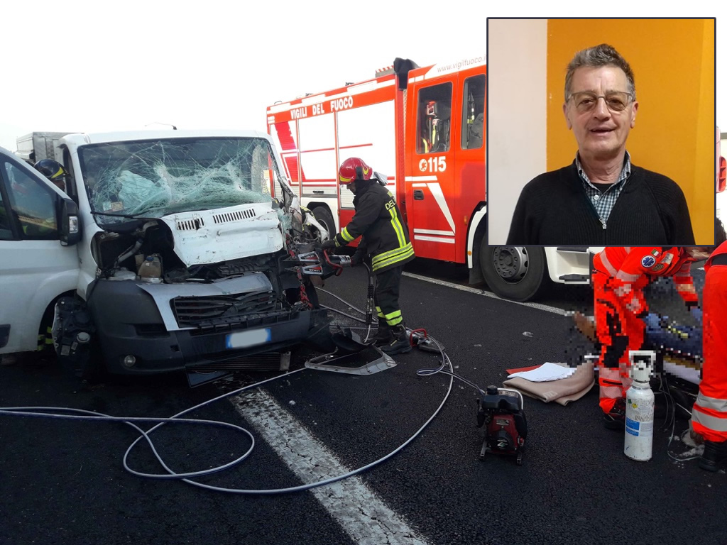 Terribile tamponamento in A14, <br> 72enne muore sotto gli occhi del figlio