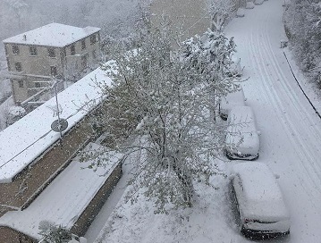 Nevischio al mare, <br> neve in collina <br> «E’ la prima vera ondata <br> di freddo del 2020»