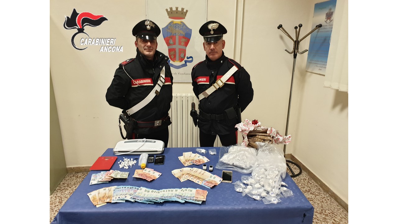 Fiumi di cocaina dalla Calabria: <br> 5 arresti per lo spaccio in Vallesina