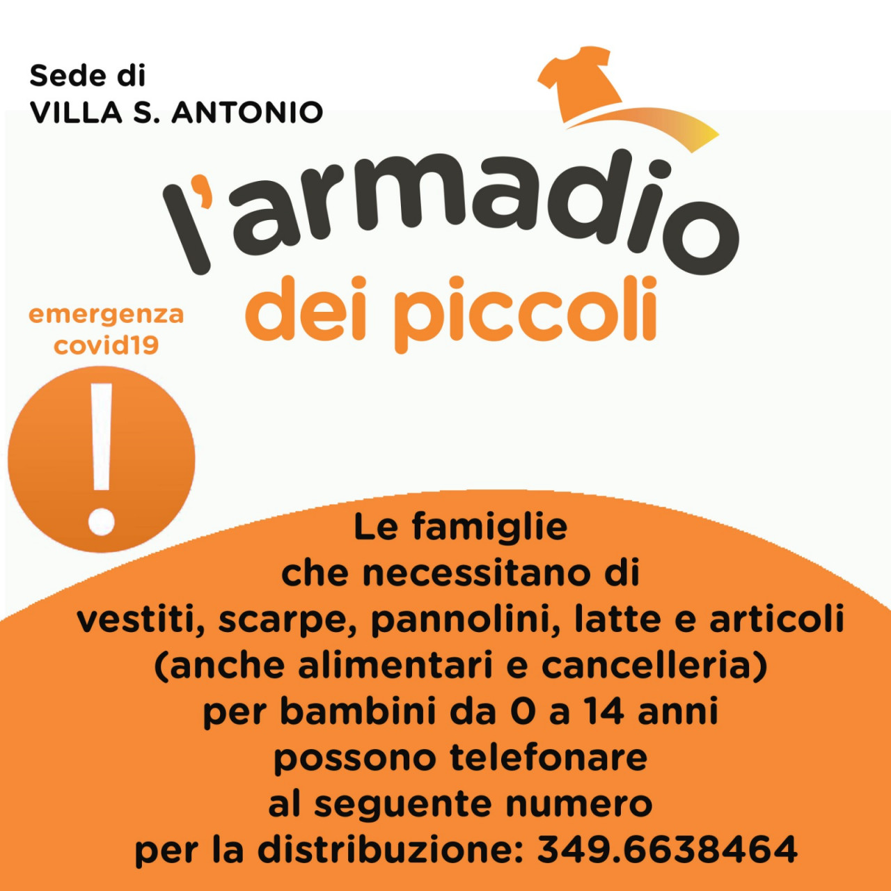 Abiti dismessi per bambini, <br> riapre “L’Armadio dei Piccoli”