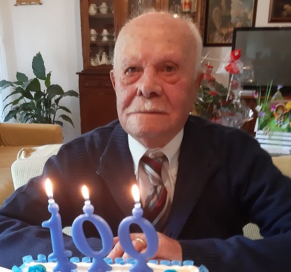 Dino Mauloni, <br> 100 anni il giorno di Pasqua