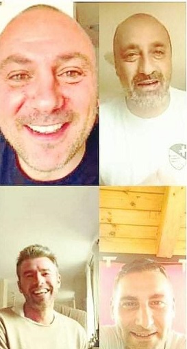 Ascoli, gli ex “Diabolici” <br> Barzagli, Tentoni, Monticciolo <br> e Chiaramonte in video call