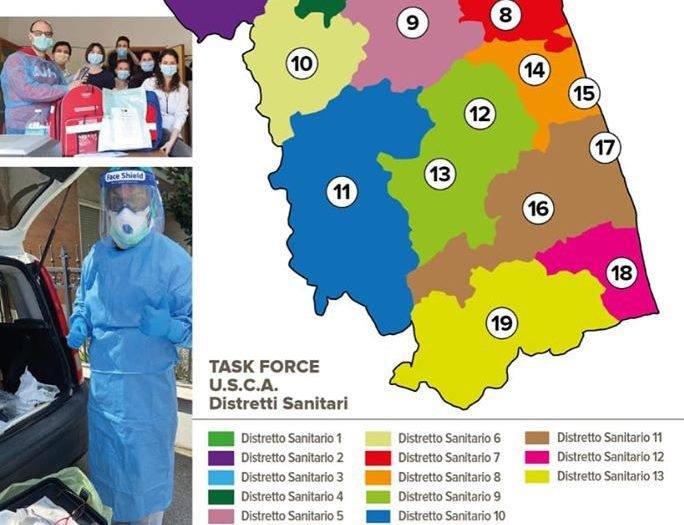 Covid-19, in campo le unità Usca <br> Assistenza dei medici a domicilio <br> Operative 17 task force nelle Marche