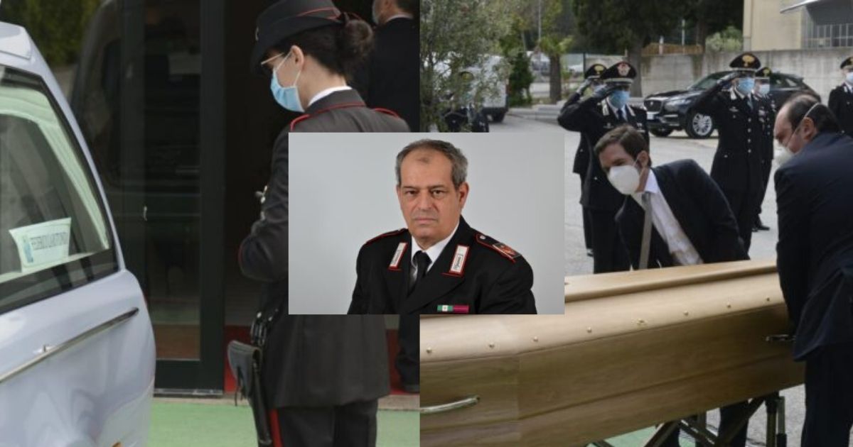 Carabiniere vittima del Covid, <br> tutti sull’attenti per l’arrivo a Macerata