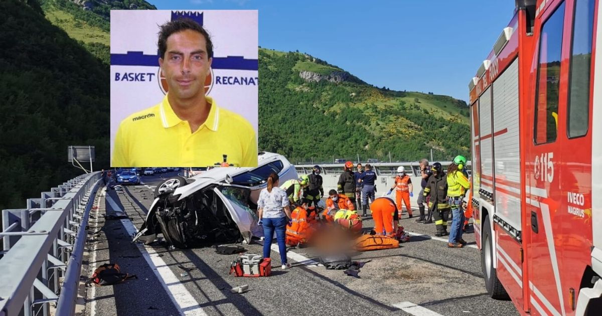 Schianto contro un tir in A24: <br> morto il cestista Attilio Pierini