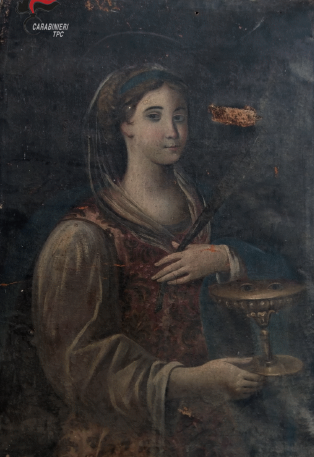 Il quadro di Santa Lucia <br> scomparso oltre 60 anni fa <br> torna nella chiesa di Cepparano Il quadro di Santa Lucia <br> scomparso oltre 60 anni fa <br> torna nella chiesa di Cepparano